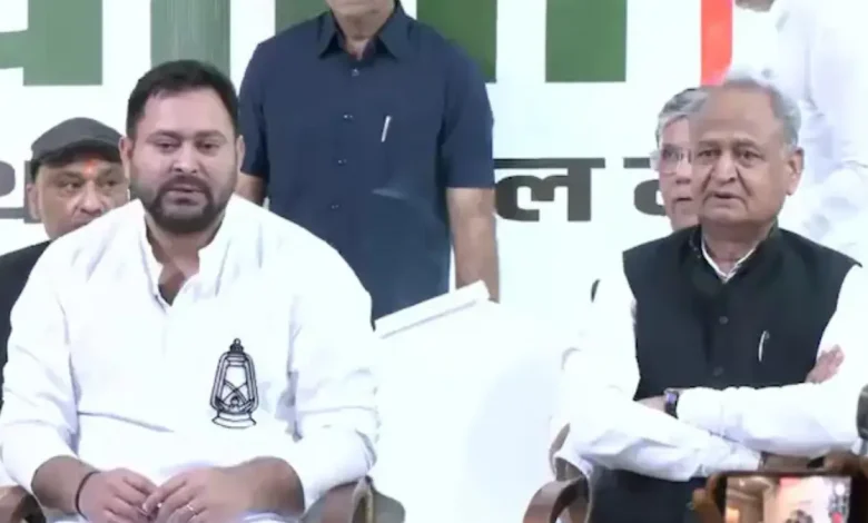 RJD leader Tejashwi Yadav was announced as the Mahagathbandhan's chief ministerial candidate at a press conference that the opposition turned into a show of strength.