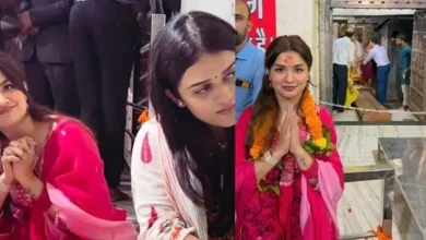Avneet Kaur spotted with Suryakumar Yadav, his wife at Ujjain's Mahakal Temple
