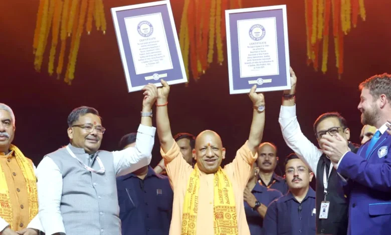 Ayodhya Sets Two Guinness Records With 26 Lakh Diyas and Massive Aarti on Chhoti Diwali