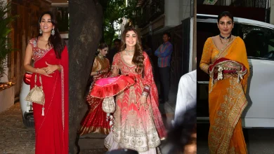 B-Town Divas Shine at Sunita Kapoor’s Karwa Chauth Bash - Shilpa Shetty, Raveena Tandon, Mira Kapoor & Geeta Basra Steal the Spotlight