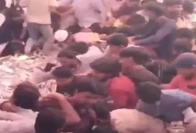 Chaos at AIMIM Rally in Bihar as Crowd Rushes for Free Biryani, Viral Video Sparks Debate | WATCH