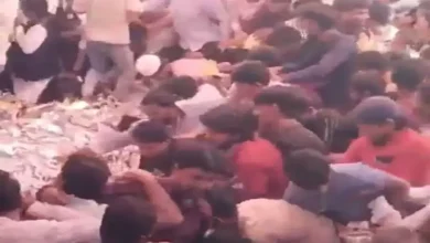 Chaos at AIMIM Rally in Bihar as Crowd Rushes for Free Biryani, Viral Video Sparks Debate | WATCH