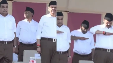 CM Devendra Fadnavis, Union Minister Nitin Gadkari Attend RSS Centenary Wearing Sangh Uniform | VIDEO VIDEO