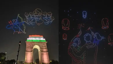 Delhi’s Kartavya Path Dazzles With 1.51 Lakh Diyas and Ramayana Drone Show for Deepotsav | WATCH VIDEO