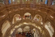 Golden Dome, Artistic Pillars — Stunning New Images of Ram Mandir's First Floor Glimpse