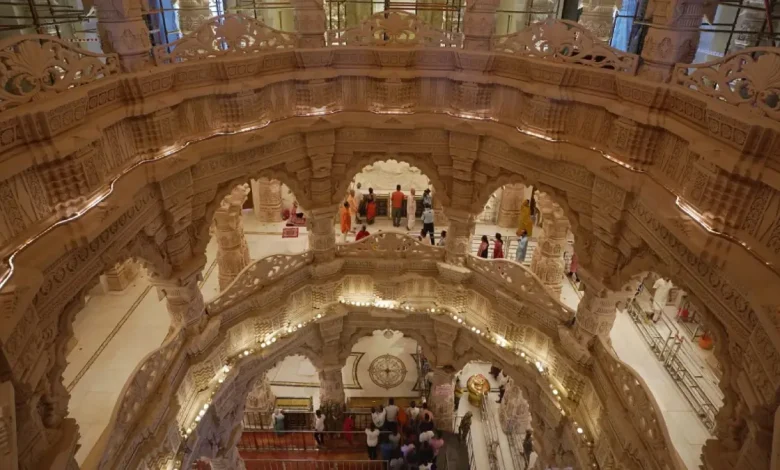 Golden Dome, Artistic Pillars — Stunning New Images of Ram Mandir's First Floor Glimpse