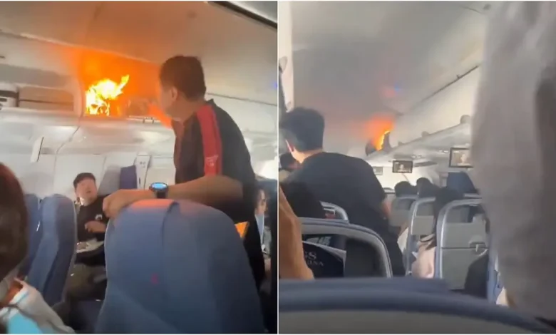 Panic on Air China Flight as Lithium Battery Explodes Mid-Air; Emergency Landing Captured in Scary Video