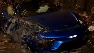 Mumbai's Nighttime Nightmare: Luxury Porsche Smashes into Highway Barrier, Driver Fights for Life