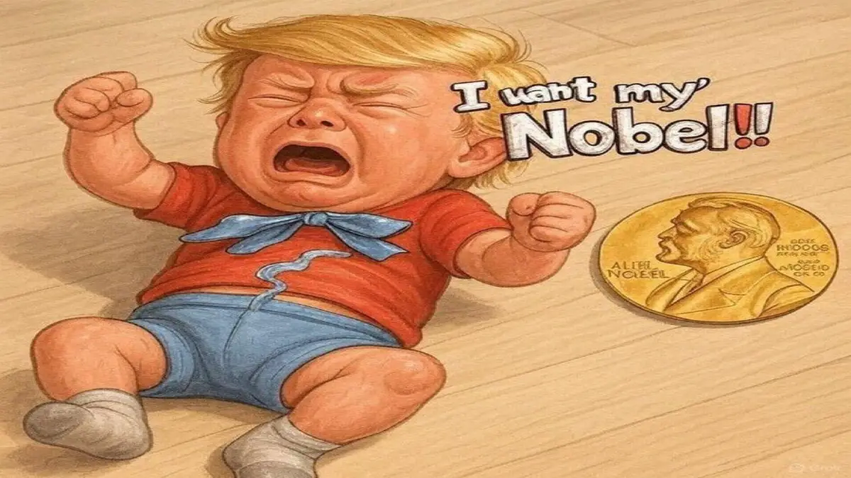 Trump Misses Out on Nobel Peace Prize After Claiming to End ‘Eight Wars’; Internet Responds with Memes