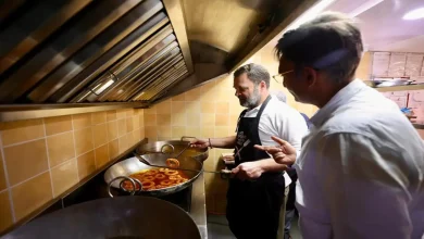 VIDEO: Rahul Gandhi Visits Delhi's 235-Year-Old Sweet Shop On Diwali, Tries Making Imarti and Laddu