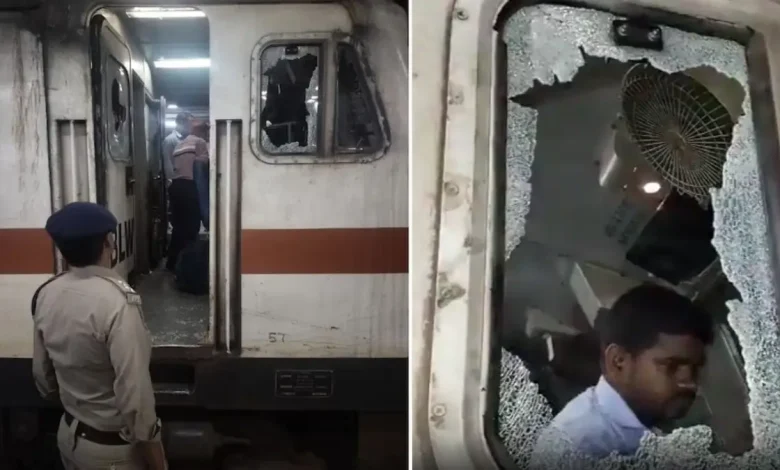 VIDEO | Stone Pelting Attack on Ahmedabad-Darbhanga Festival Train in Kanpur: Engine Glass Shattered, RPF Registers Case