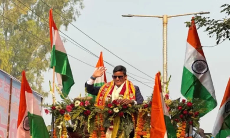 10-km Long Road Show Held in Agra Amid Tight Security for Deepti Sharma