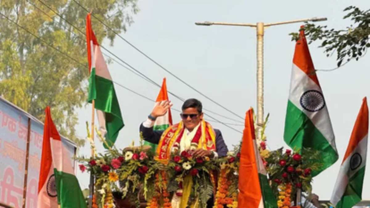 10-km Long Road Show Held in Agra Amid Tight Security for Deepti Sharma