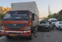 A horrific accident took place on the SG Highway in Ahmedabad early this morning.