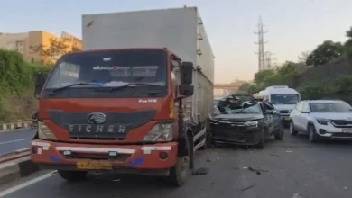 A horrific accident took place on the SG Highway in Ahmedabad early this morning.