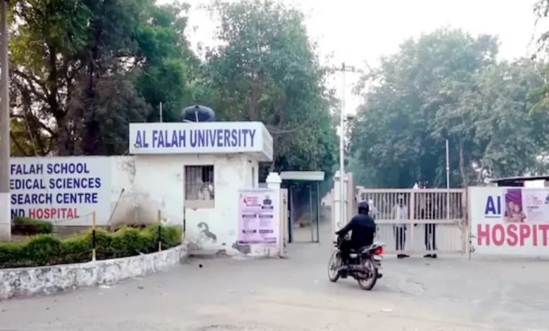 Al-Falah University on Wednesday issued a statement distancing itself from two doctors associated with the institution.