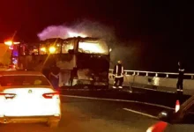 At least 42 Indian Umrah pilgrims, many of them reportedly from Hyderabad, are feared dead after a bus travelling from Mecca to Madinah collided with a diesel tanker early Monday.