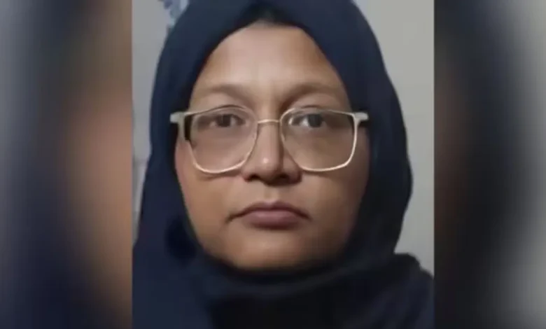 Dr Shaheen Shahid, arrested last week in Faridabad in connection with a “white-collar” terror module linked to the Pakistan-based Jaish-e-Mohammed.