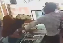 A dramatic confrontation at a Ranip jewellery shop on Thursday afternoon has gone viral after CCTV footage captured the moment a woman’s robbery attempt spectacularly failed.