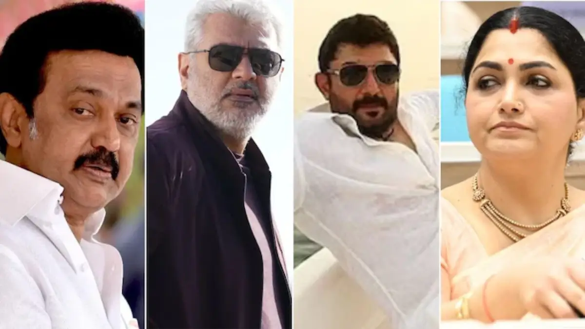 A bomb threat was issued on Sunday night to the residence of Tamil Nadu Chief Minister MK Stalin and actors Ajith Kumar, Aravind Swamy and Khushbu.