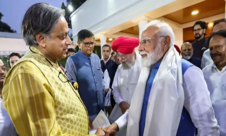 Congress MP Shashi Tharoor on Tuesday praised PM Modi's call for India to shed the 200-year British legacy of a slave mentality.