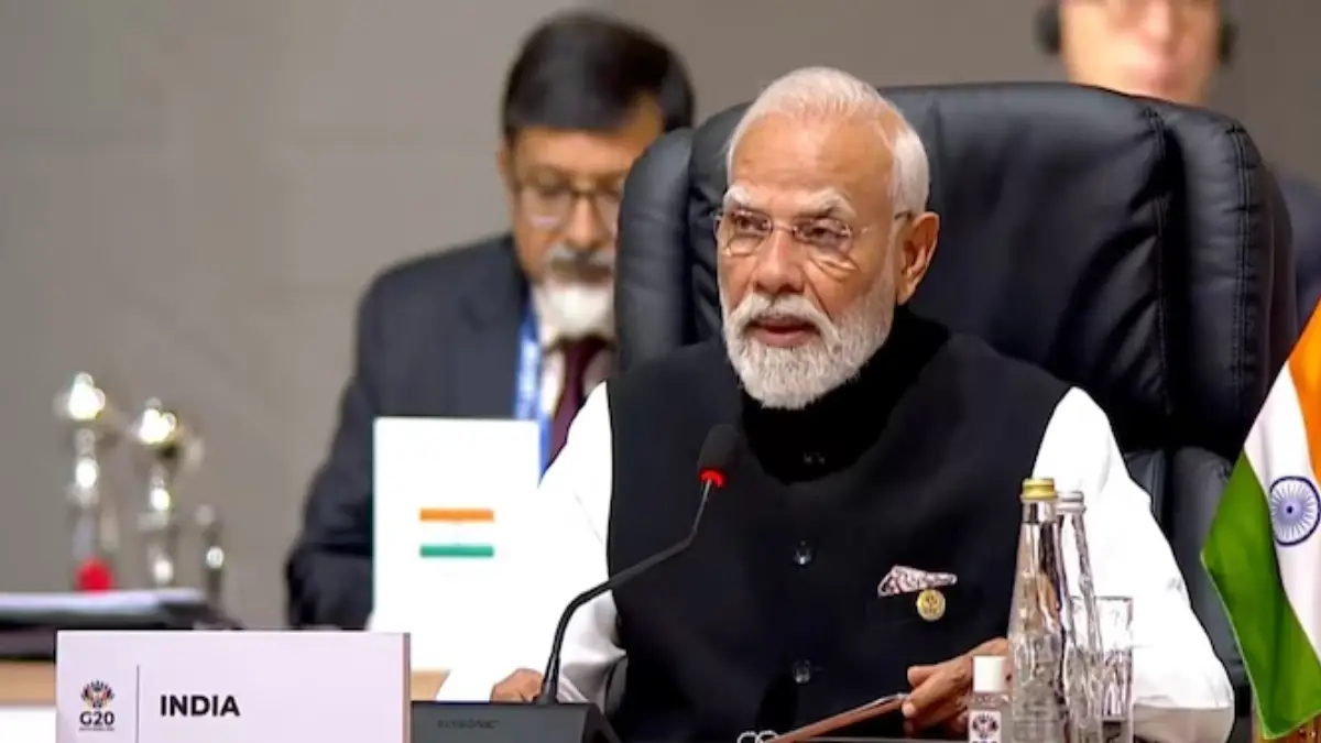 Prime Minister Narendra Modi used the opening session of the G20 Summit in Johannesburg to deliver an expansive call for a reset of global development priorities.