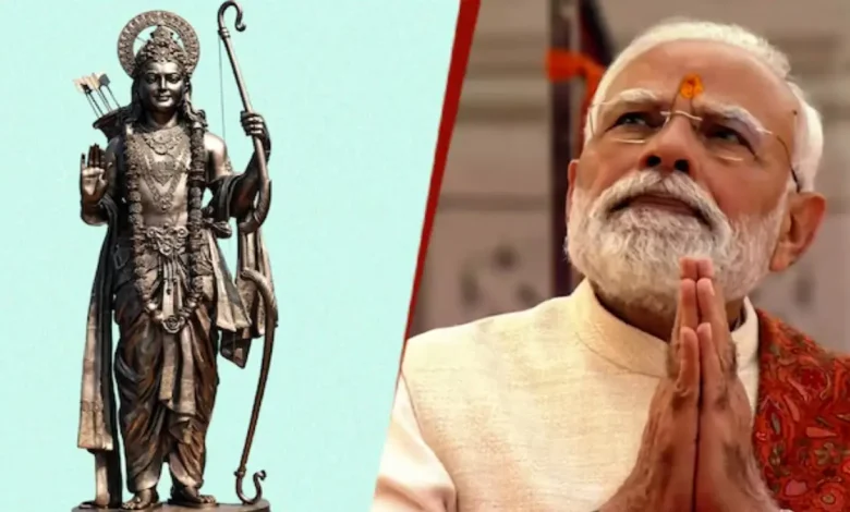 PM Modi on Friday unveiled what organisers describe as the world’s tallest statue of Lord Ram.