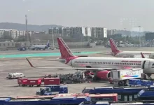 Flight operations at Mumbai’s Chhatrapati Shivaji Maharaj International Airport (CSMIA) on Friday.