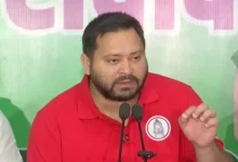 RJD leader and the Grand Alliance’s chief ministerial face Tejashwi Yadav on Tuesday.