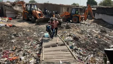AMC Launches Major Demolition Drive At Isanpur Lake; Over 20 JCBs Deployed After Chandola Operation