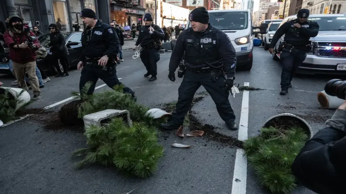 Anti-ICE Protesters Clash With Police In Manhattan's Chinatown, 18 Arrested