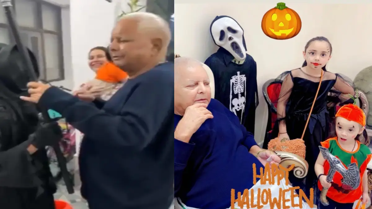 ‘Celebrating Halloween, but Called Kumbh “Faltu”: Video Sparks BJP Attack on Lalu Yadav Over Past Remark