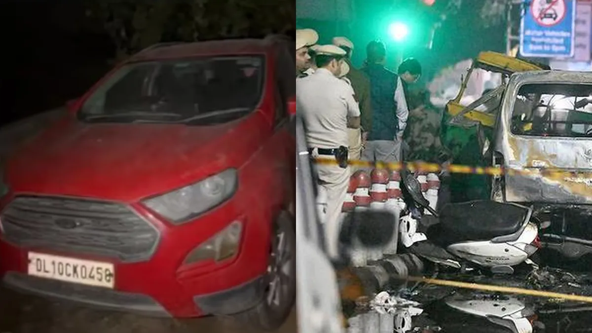 Delhi Blast: Red EcoSport Linked to Suspect Umar Nabi Found in Haryana’s Khandawali; Probe Points to Fake Address, Wider Terror Network