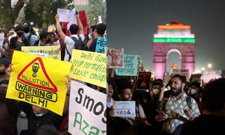 Delhi’s Toxic Air Sparks India Gate Protests; Residents Demand Action, Several Detained