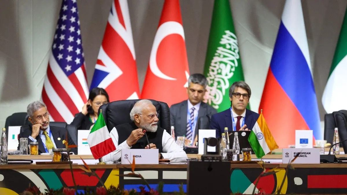 PM Modi Unveils 6-Point Global Agenda at G20; Pushes for AI Safeguards and UNSC Reform