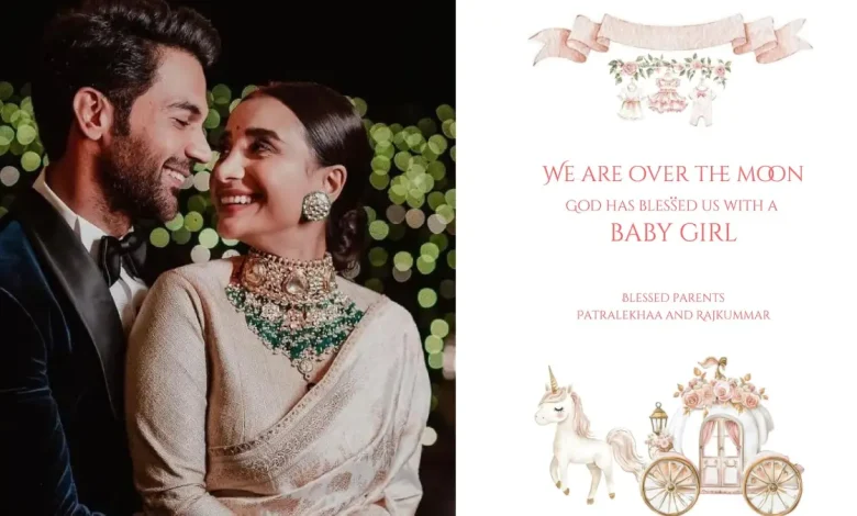 Rajkummar Rao and Patralekhaa Blessed with Baby Girl on Fourth Wedding Anniversary