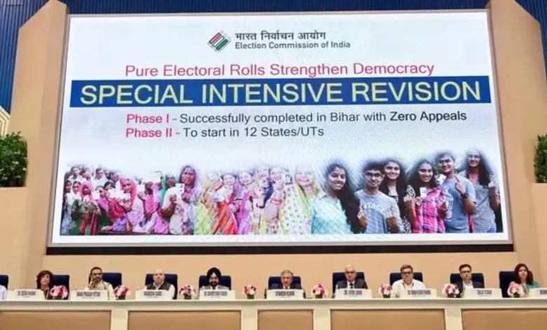 SIR 2.0: House-to-House Electoral Roll Exercise Begins in 12 States and Union Territories from Towmorow