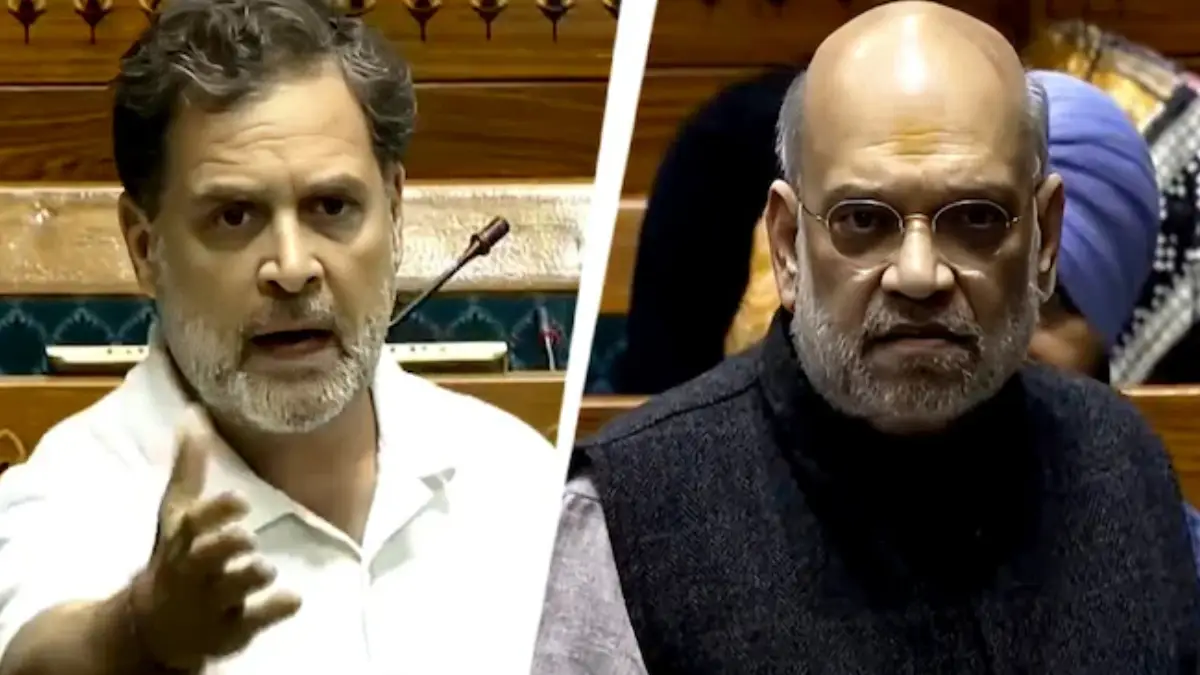 A day after the Lok Sabha saw tempers flare over electoral reforms, Rahul Gandhi sharpened his attack on Union Home Minister Amit Shah.