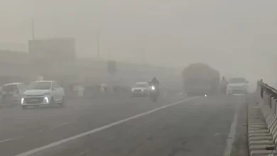 Several flights were cancelled and trains ran hours behind schedule as dense fog blanketed Delhi on Monday morning.