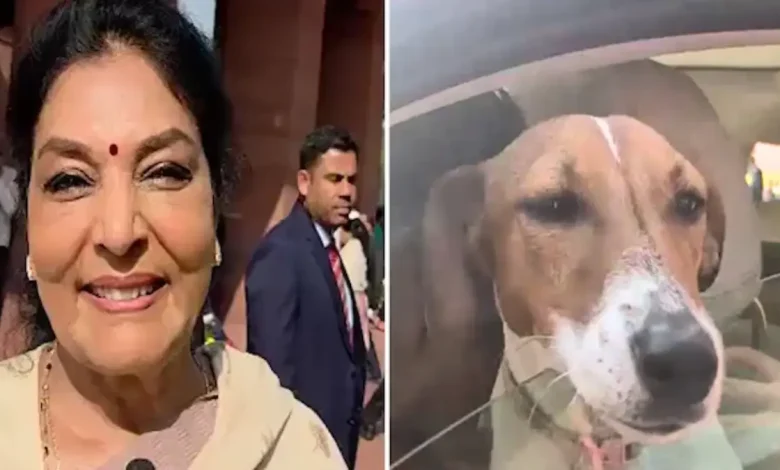 A rare and unusual scene unfolded on the opening day of the Winter Session in Parliament on Monday when Congress MP Renuka Chowdhury arrived at the House with her pet dog, sparking immediate debate and controversy.