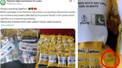 Pakistan’s attempt at showcasing solidarity with flood-hit Sri Lanka spiralled into embarrassment after Colombo-bound relief packages shared by the Pakistan High Commission itself.