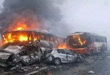 A deadly pile-up triggered by dense fog on the Delhi-Agra Expressway in Uttar Pradesh left 13 people dead and around 75 others injured.