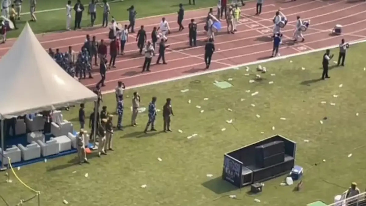 Historic celebration of football took a chaotic turn during Lionel Messi’s Kolkata appearance, as scenes of unrest unfolded inside the Vivekananda Yuvabharati Salt Lake Stadium.