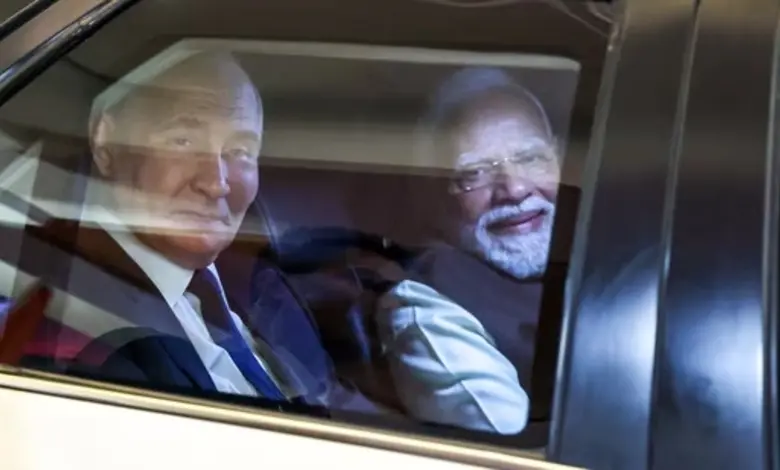 PM Modi's Surprise Appearance At Airport And A Hug For Putin