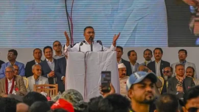 Bangladesh Nationalist Party (BNP) acting chairman Tarique Rahman, son of former prime minister Khaleda Zia, addressed a massive rally in Dhaka.