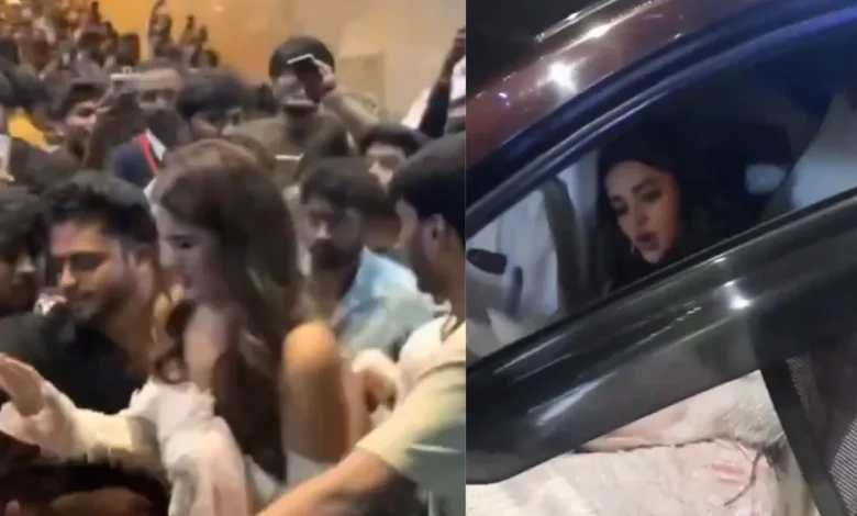 Actor Nidhhi Agerwal Mobbed by Unruly Crowd at Hyderabad Mall Event, Sparks Safety Concerns