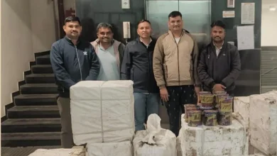 Chinese Kite String Racket Busted In Gandhinagar, 960 Reels Worth Rs 2.88 Lakh Seized Hidden Among Castor Plants; Accused Escapes