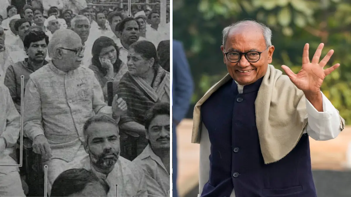 Digvijaya Singh's Old PM Modi Photo Sparks BJP-Congress Row; Veteran Leader Praises RSS-BJP Organizational Model