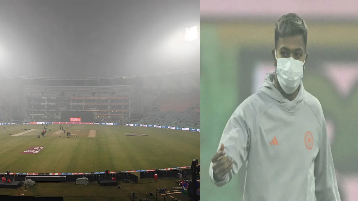 Hardik Pandya Wears Mask During Warm-Up As IND vs SA 4th T20I Delayed Due To Smog In Lucknow, Inspection at 8:00 PM