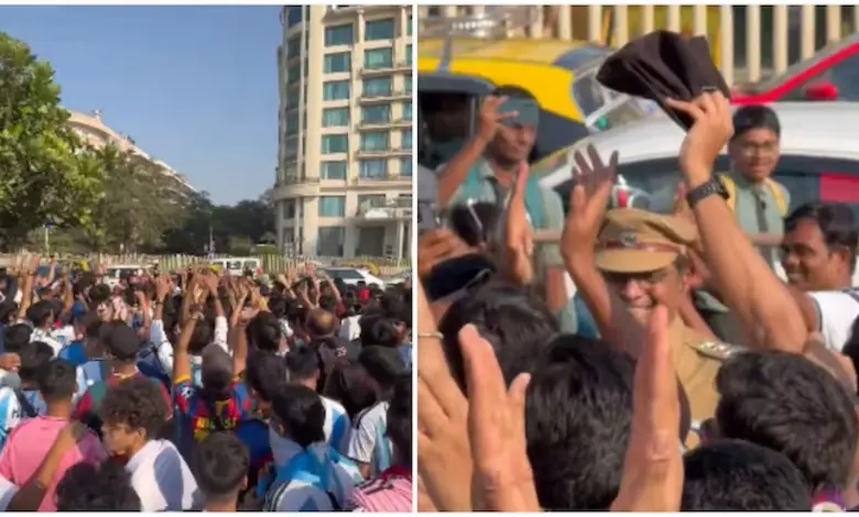 Messi Fans Shower Praise on Mumbai Police with Heartfelt Chants at Wankhede Stadium